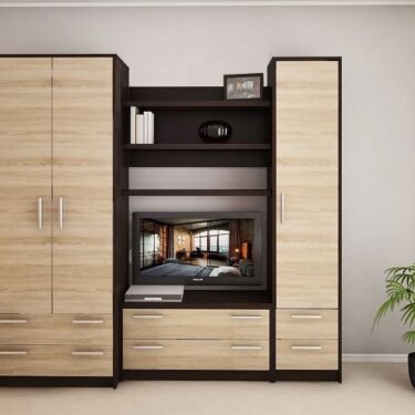 Стенка «Луч-2» 2,45м из ЛДСП (ТВ-1.2м)